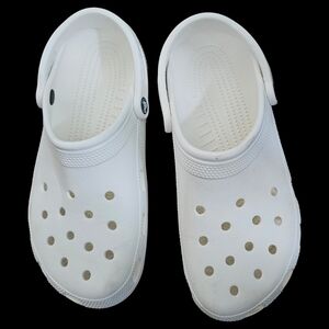 Crocs Classic Clog White Slip On Shoe Size 10 Mens/12 Womens